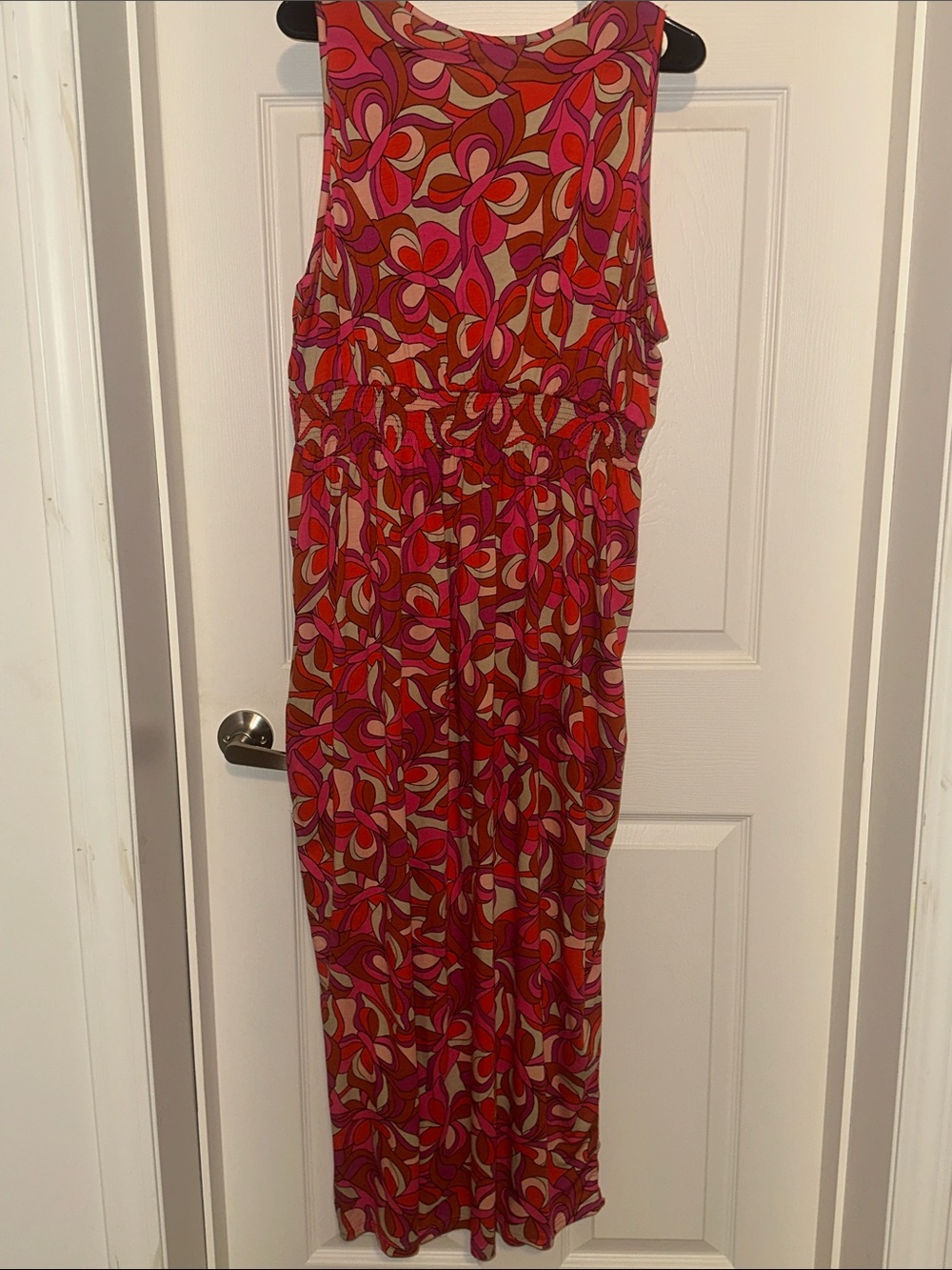 VENUS Red Pink Patterned Maxi Dress - Picture 4 of 8